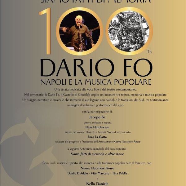27 Giugno: Dario Fo e la musica popolare con Jacopo&nbsp;Fo