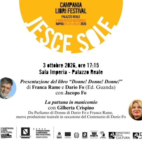 3 ottobre 2026, Napoli: Campania Libri&nbsp;Festival